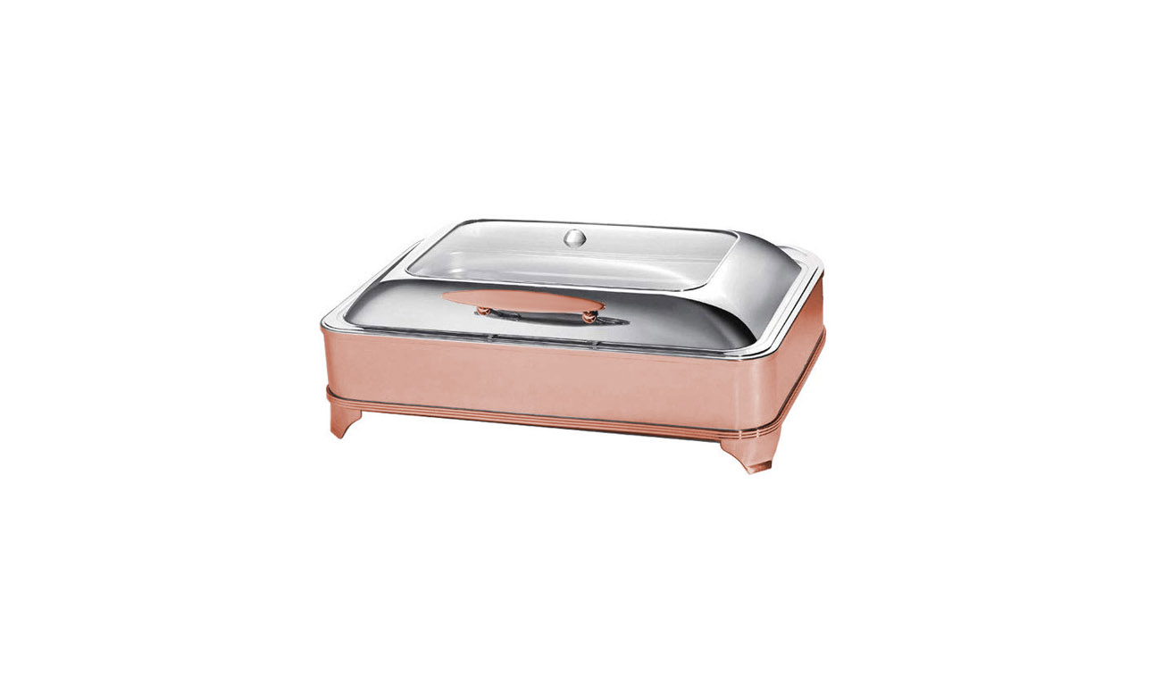 Exclusive GN 1 1 Copper Box Chafing Dish