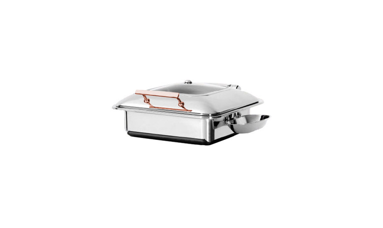 Exclusive GN 2/3 Copper İndüksiyon Chafing Dish